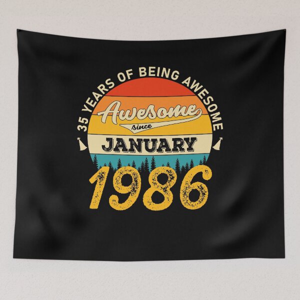 Item preview, 35th Birthday 35 Years Born In 1986 January designed and sold by Renergie.