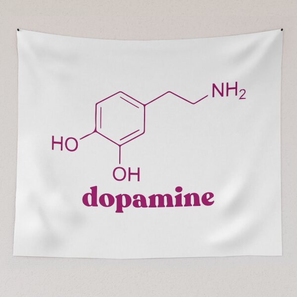 Item preview, Dopamine molecule with name designed and sold by hmbrttvr.