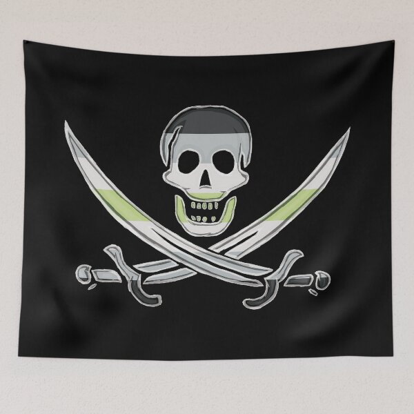 Item preview, Agender Pirate Pride (darkMode) designed and sold by SmartDirty.