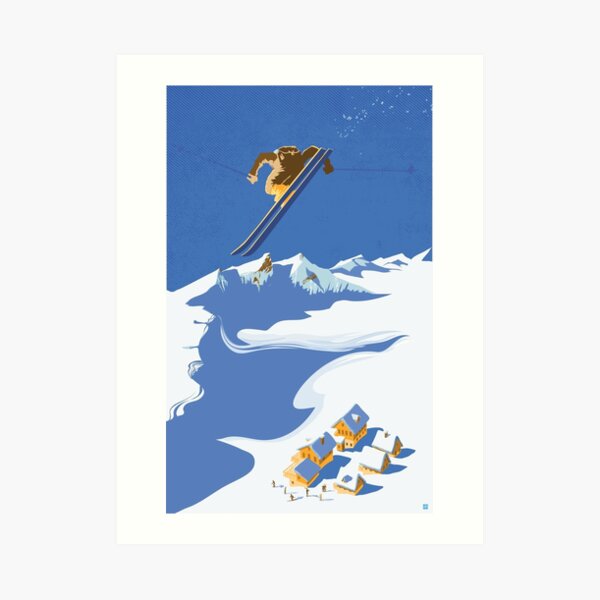 Sky Skier Art Print