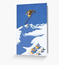 Sky Skier Greeting Card