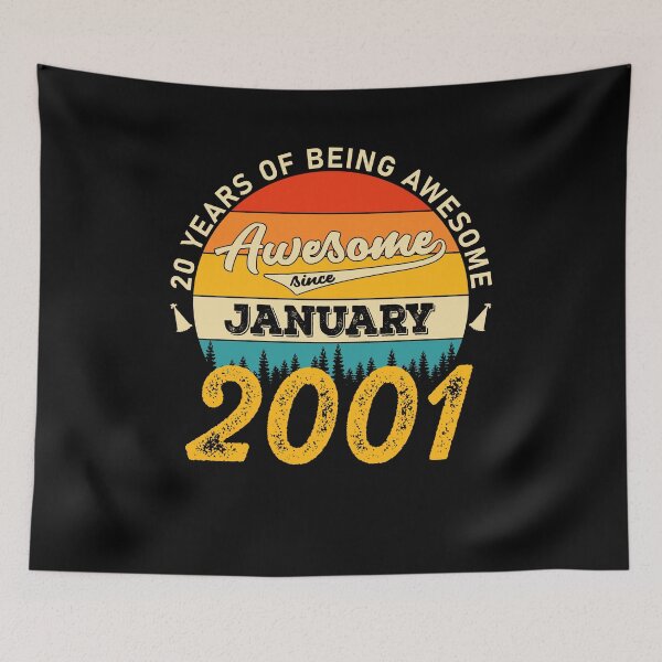 Item preview, 20th Birthday 20 Years Born In 2001 January designed and sold by Renergie.