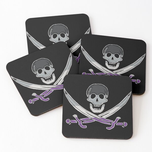 Item preview, Asexual Pirate Pride (darkMode) designed and sold by SmartDirty.