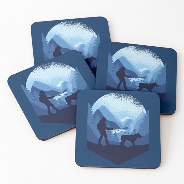 Item preview, Hiking trekking with cute dog designed and sold by Piztees.