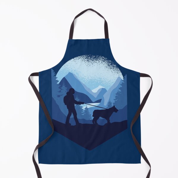Item preview, Hiking trekking with cute dog designed and sold by Piztees.