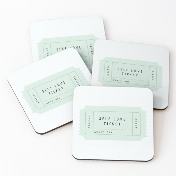 Item preview, Green Self Love Ticket designed and sold by alwayselle.
