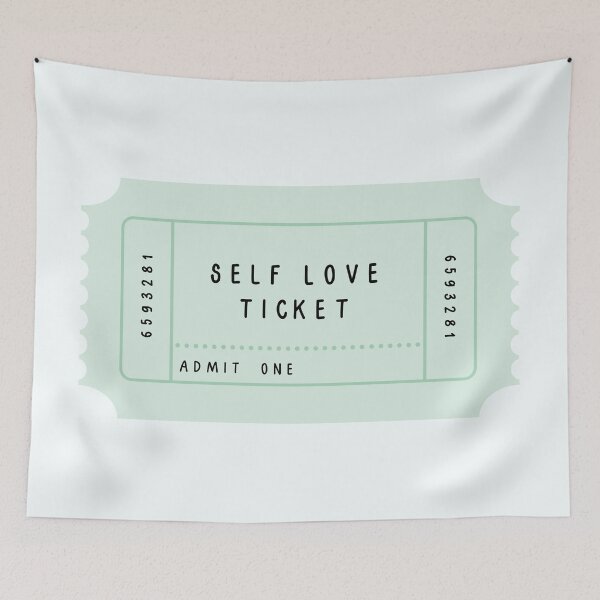 Item preview, Green Self Love Ticket designed and sold by alwayselle.
