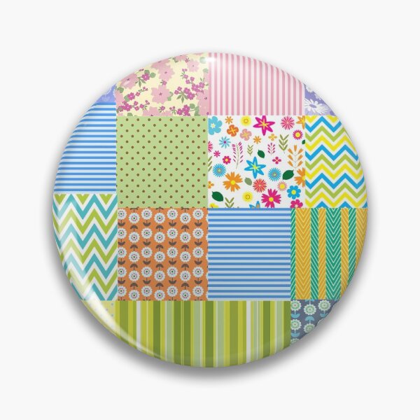 Item preview, Hand Stitched Quilt Look Handmade Crafter Print Pattern designed and sold by checkertonetees.