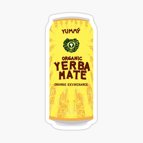 trendy orange drink Sticker