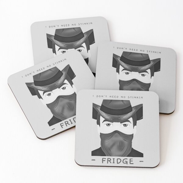 Item preview, Wild western Cowboy Don't Need a Stinkin Wild West Fridge. Wild West Cowboys Never Do. designed and sold by TeachUrb.