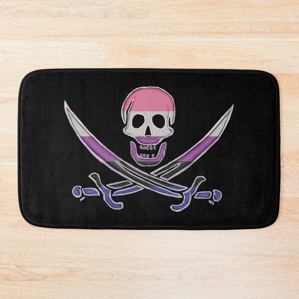 Item preview, Genderfluid Pirate Pride (darkMode) designed and sold by SmartDirty.