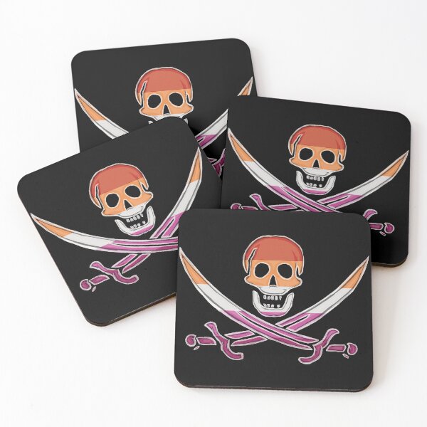 Item preview, Lesbian Pirate Pride (darkMode) designed and sold by SmartDirty.
