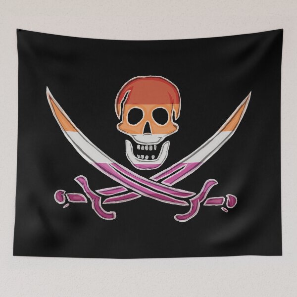 Item preview, Lesbian Pirate Pride (darkMode) designed and sold by SmartDirty.