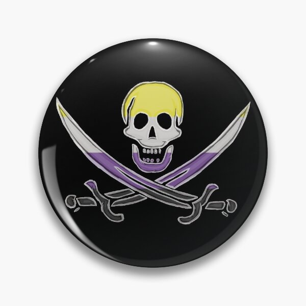 Item preview, Nonbinary Pirate Pride (darkMode) designed and sold by SmartDirty.