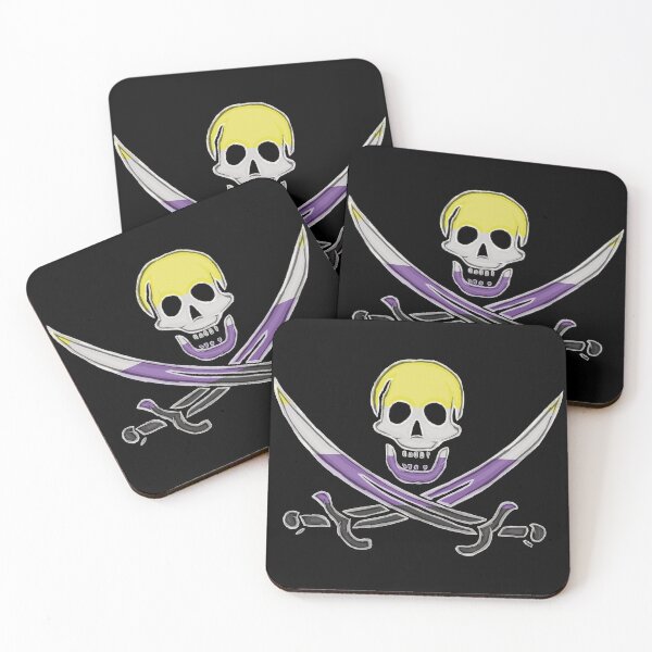 Item preview, Nonbinary Pirate Pride (darkMode) designed and sold by SmartDirty.