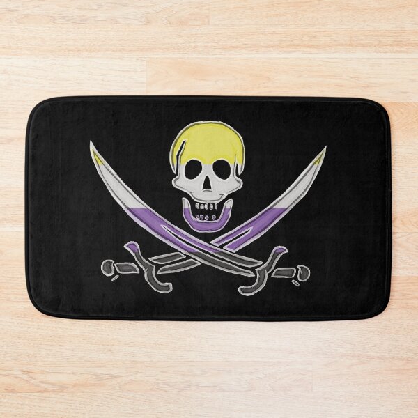 Item preview, Nonbinary Pirate Pride (darkMode) designed and sold by SmartDirty.