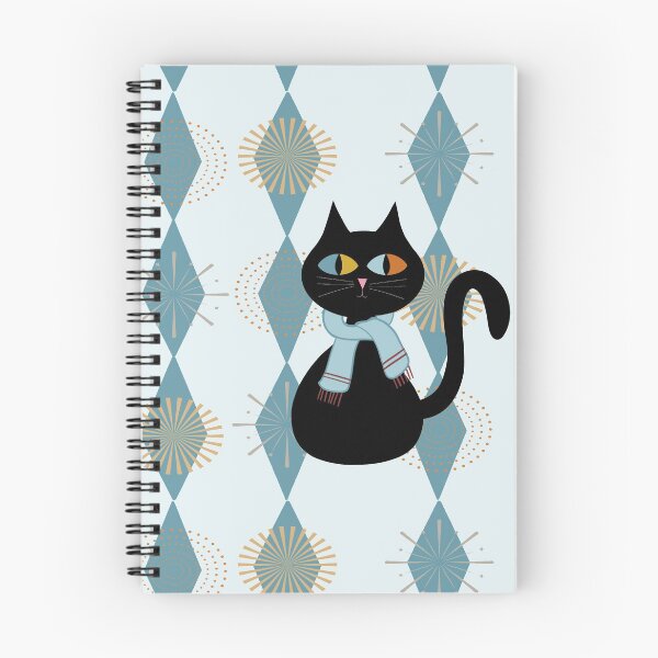 Item preview, Cat with Midcentury Flair designed and sold by ZenHenna.