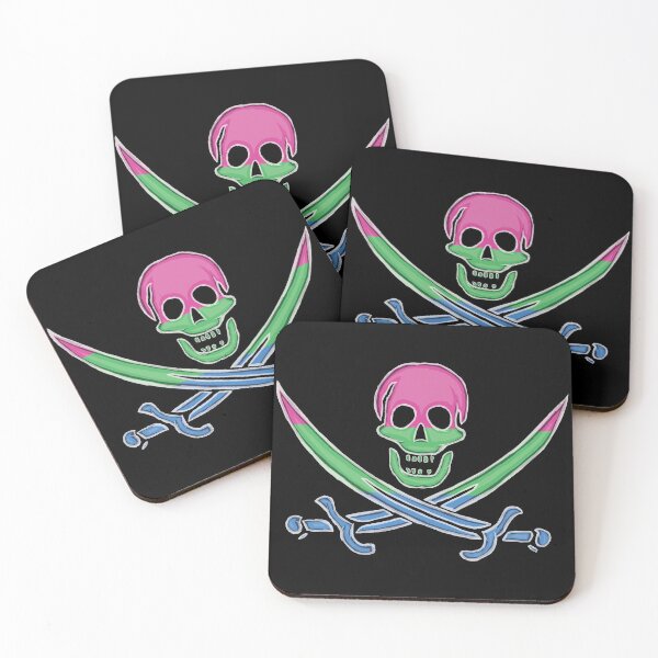 Item preview, Polysexual Pirate Pride (darkMode) designed and sold by SmartDirty.