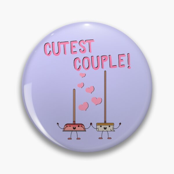 Item preview, Cutest Couple Broom and Dustpan Valentine's Day Cleaning Art designed and sold by SavvyCleaner.