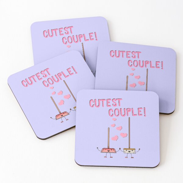 Item preview, Cutest Couple Broom and Dustpan Valentine's Day Cleaning Art designed and sold by SavvyCleaner.