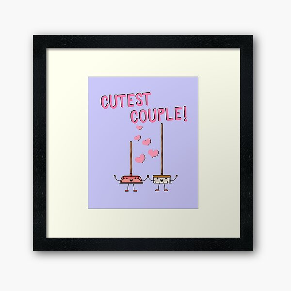Item preview, Cutest Couple Broom and Dustpan Valentine's Day Cleaning Art designed and sold by SavvyCleaner.