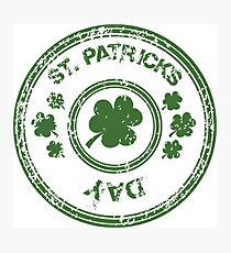 patricks day stamp Photographic Print