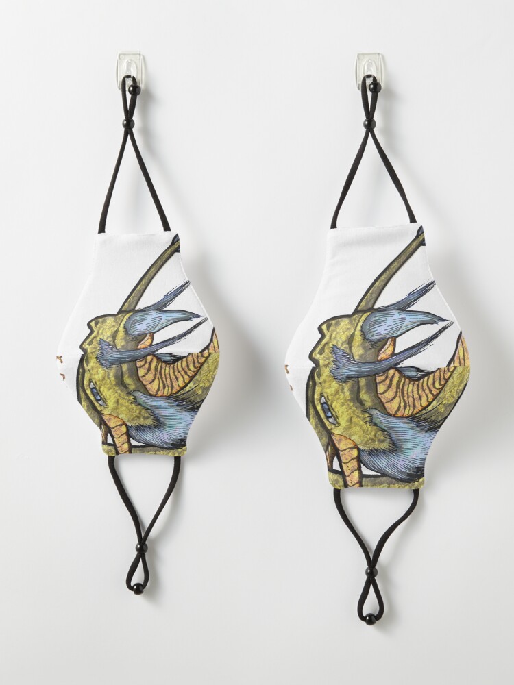 Alternate view of Golden Luck Dragon Mask