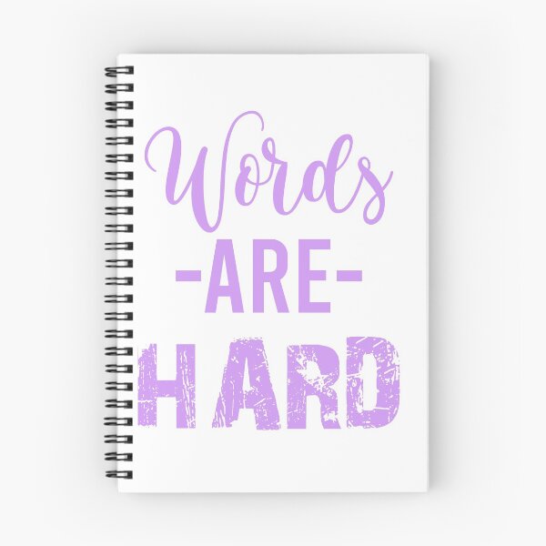 Item preview, Words are hard - Pink designed and sold by TheDustJacket.