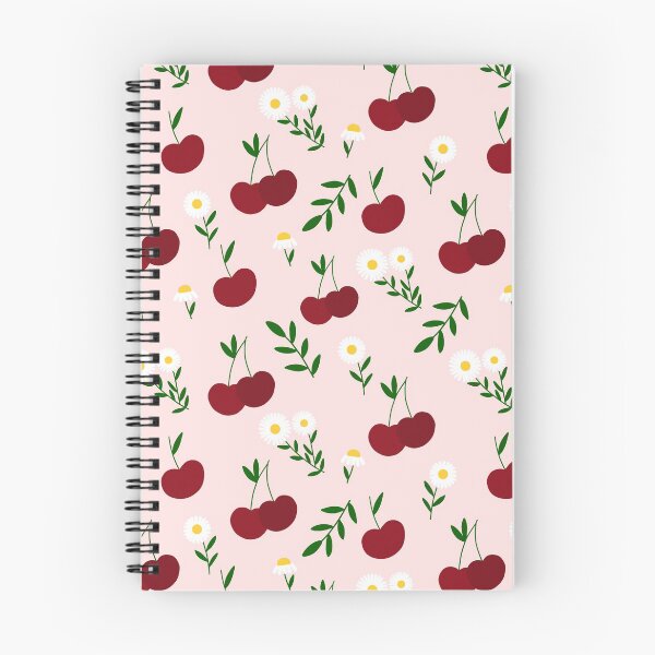 Item preview, Cherries and Daisies Seamless Pattern designed and sold by MikaelasMeadow.