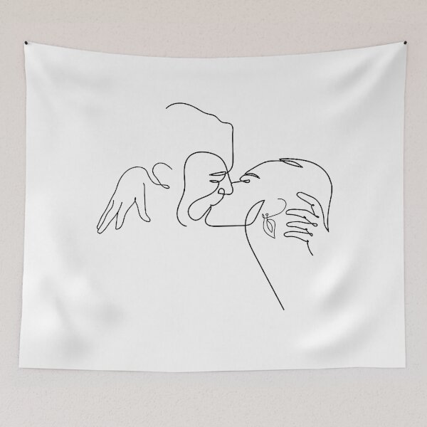 Item preview, Kiss Line Art designed and sold by ThePrint Shop.