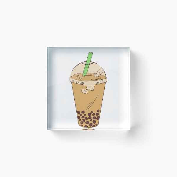Item preview, green tea boba and taro and milk tea designed and sold by JocelynCrafts.