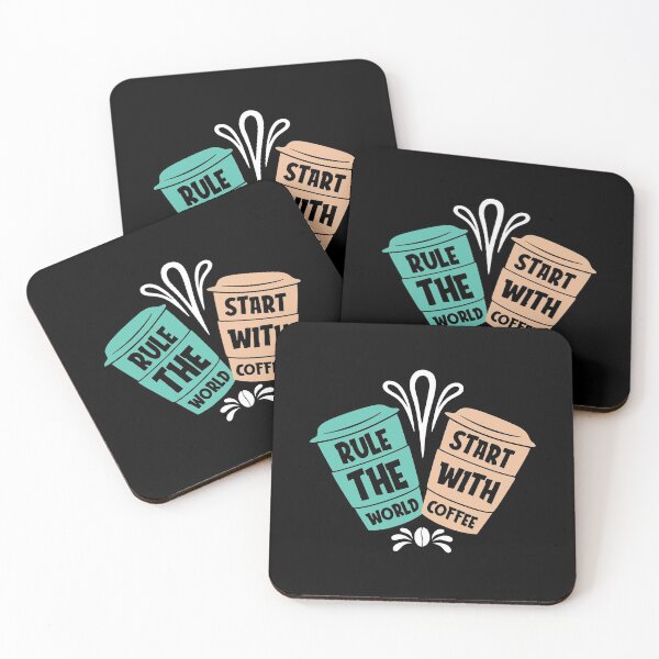Item preview, Rule The World Start With Coffee designed and sold by PrintexDesigns.