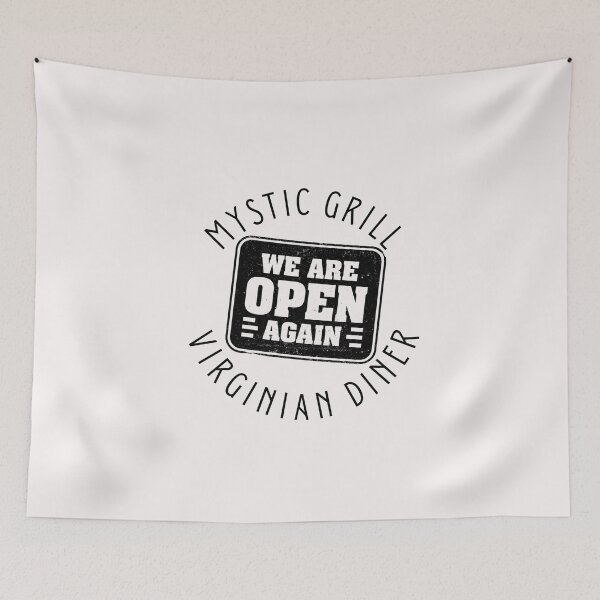 Item preview, Mystic Grill - We are open again designed and sold by Millenial Designs.