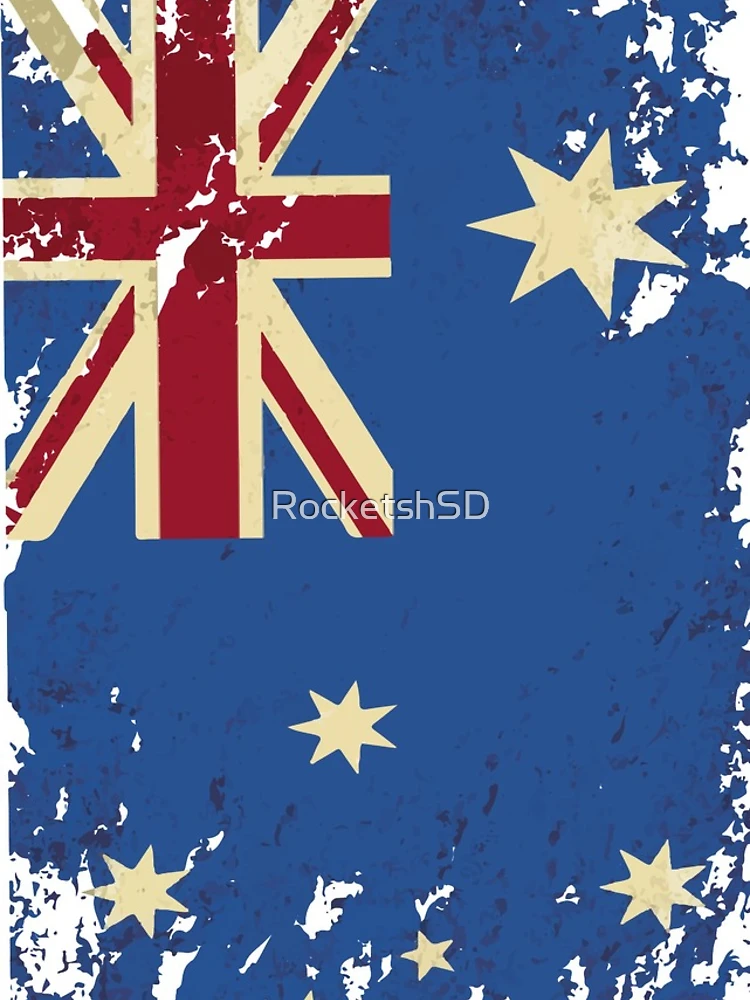 Thumbnail 4 of 4, iPhone Case, Distressed Aussie Flag Design designed and sold by RocketshSD.