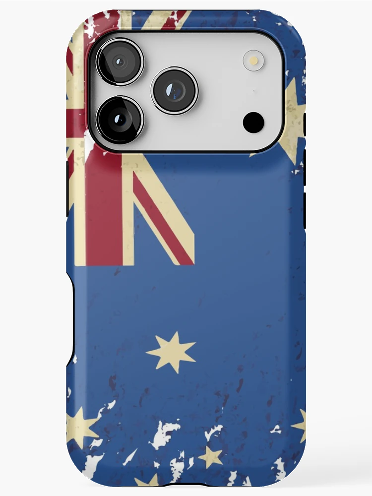 Thumbnail 1 of 4, iPhone Case, Distressed Aussie Flag Design designed and sold by RocketshSD.