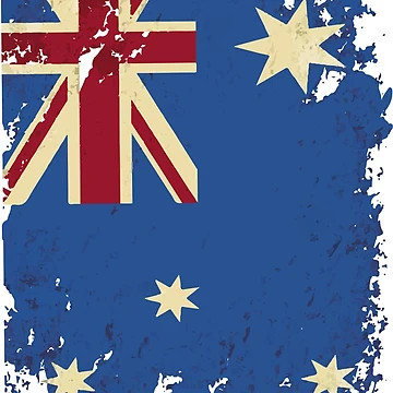 Artwork thumbnail, Distressed Aussie Flag Design by RocketshSD