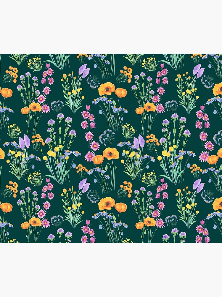 Thumbnail 5 of 5, Shower Curtain, Wild Meadow designed and sold by nownbeyond.