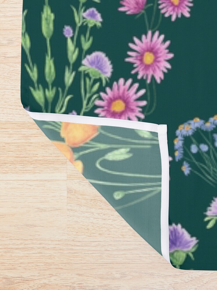 Thumbnail 2 of 5, Shower Curtain, Wild Meadow designed and sold by nownbeyond.