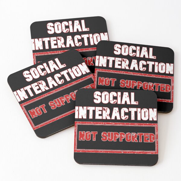 Item preview, Social Interaction Not Supported designed and sold by rejebolla.