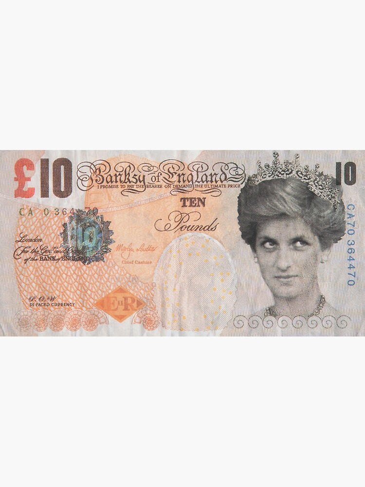 Banksy - Di-Faced Tenner, 10GBP Note by artboy213