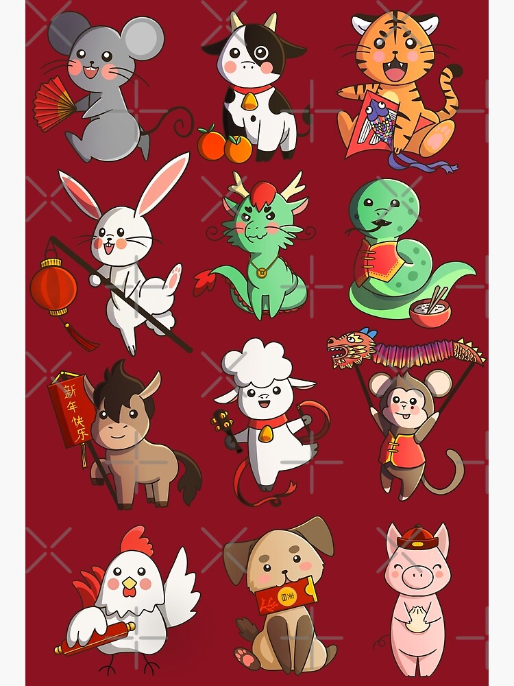 Chinese Zodiac Animals Clipart | Chinese New Year Clip Art