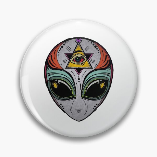Item preview, Alien head illumi Unisex T-Shirt designed and sold by DARKRD.