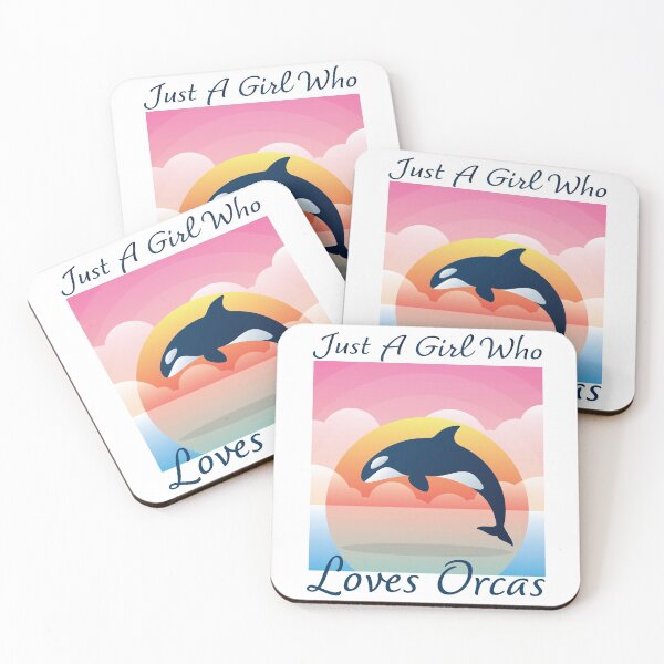 Item preview, Just a Girl Who Loves Orcas designed and sold by GeekHeadDesigns.