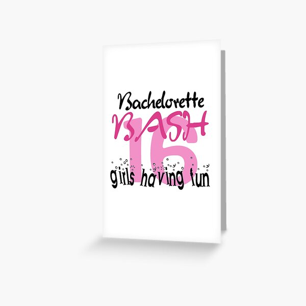 Cartes De Vœux Sur Le Theme Bachelorette Redbubble Cartes De Vœux Sur Le Theme Bachelorette Redbubble