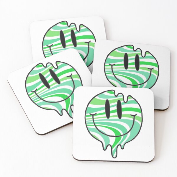 Item preview, Green Drippy Smiley Face designed and sold by ava-olivia.