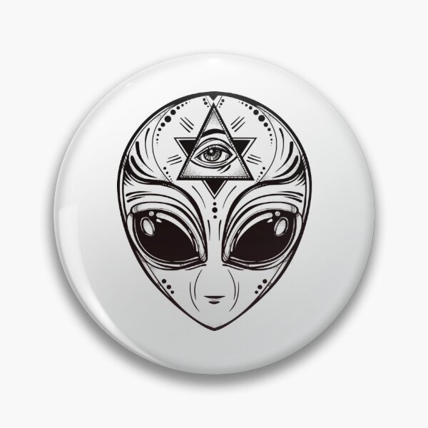 Item preview, Alien head illumi Unisex T-Shirt designed and sold by DARKRD.