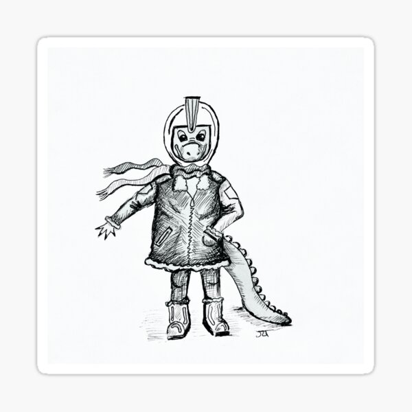 Kobold Pilot inspired by the Kobolds In Space! TTRPG Sticker