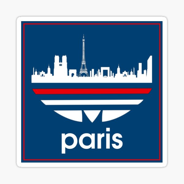 Stickers PSG Paris Saint-Germain Couleur Noir Finition Brillant Taille 12 cm