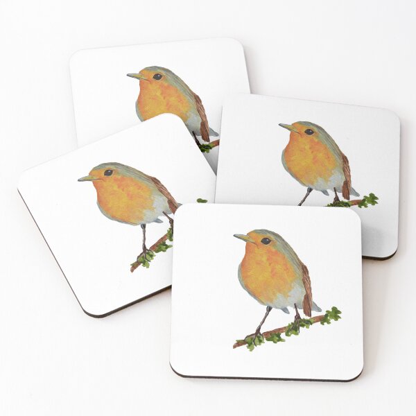 Artikelvorschau, Rotkehlchenvogel entworfen und verkauft von AybalaArtDesign.