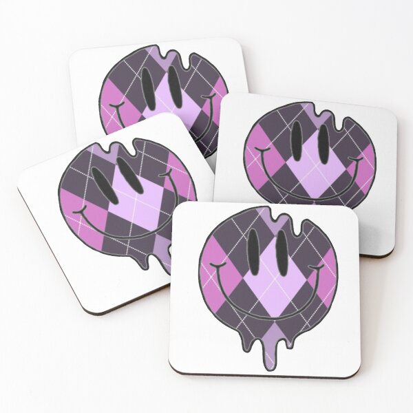 Item preview, Purple Argyle Smiley Face designed and sold by ava-olivia.